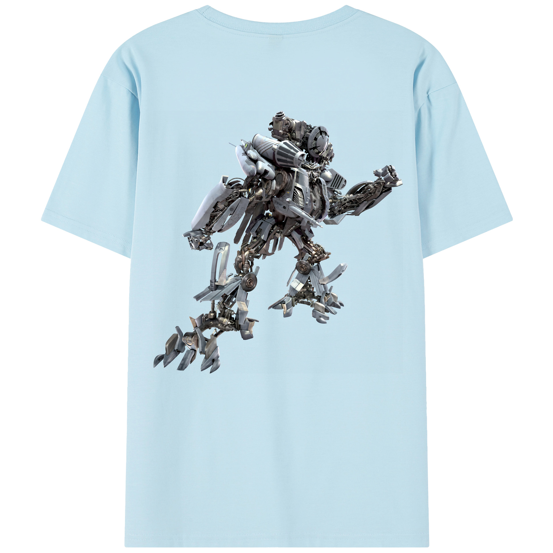 （画像用） Transformers トランスフォーマー 綿100％半袖Tシャツ（背面プリント）